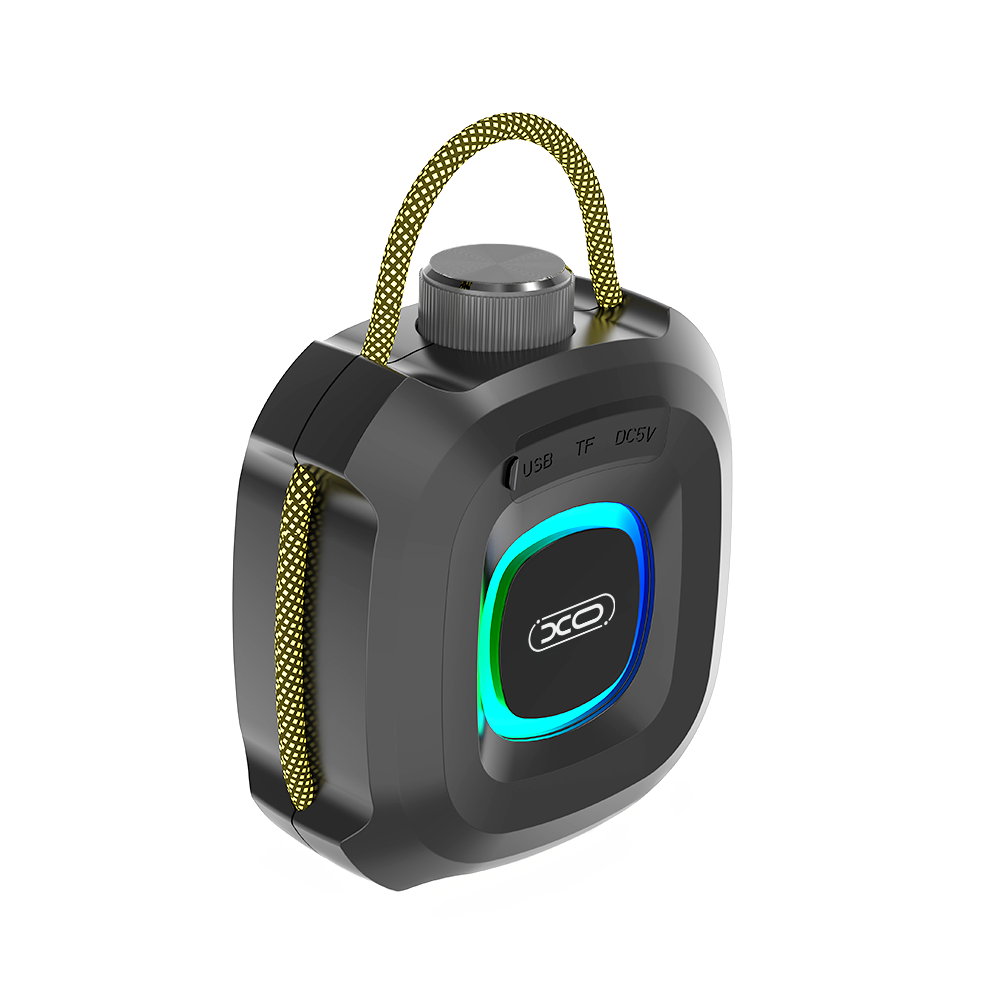 Altavoz Portátil Bluetooth XO Design F77, TWS, RGB, Impermeable, Negro