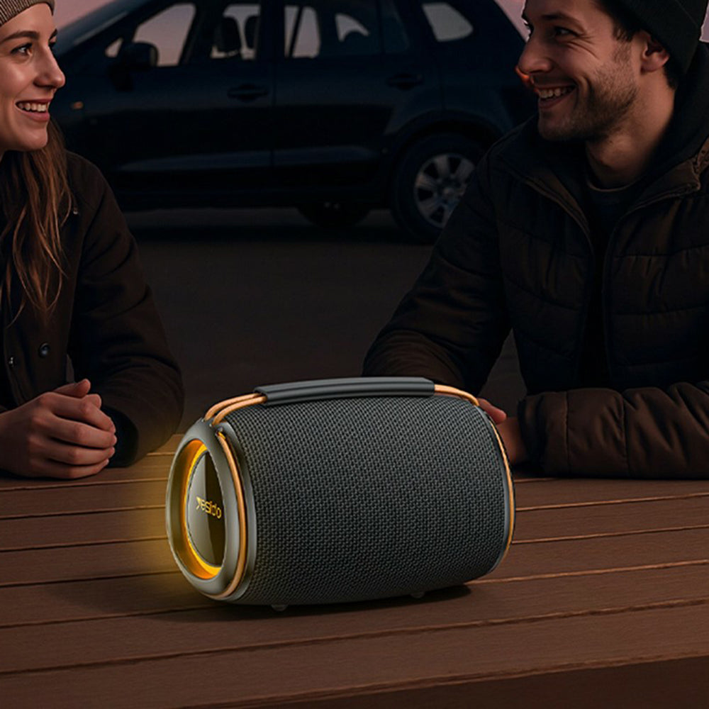 Altavoz Portátil Bluetooth Yesido YSW39, 20W, TWS, RGB, Negro