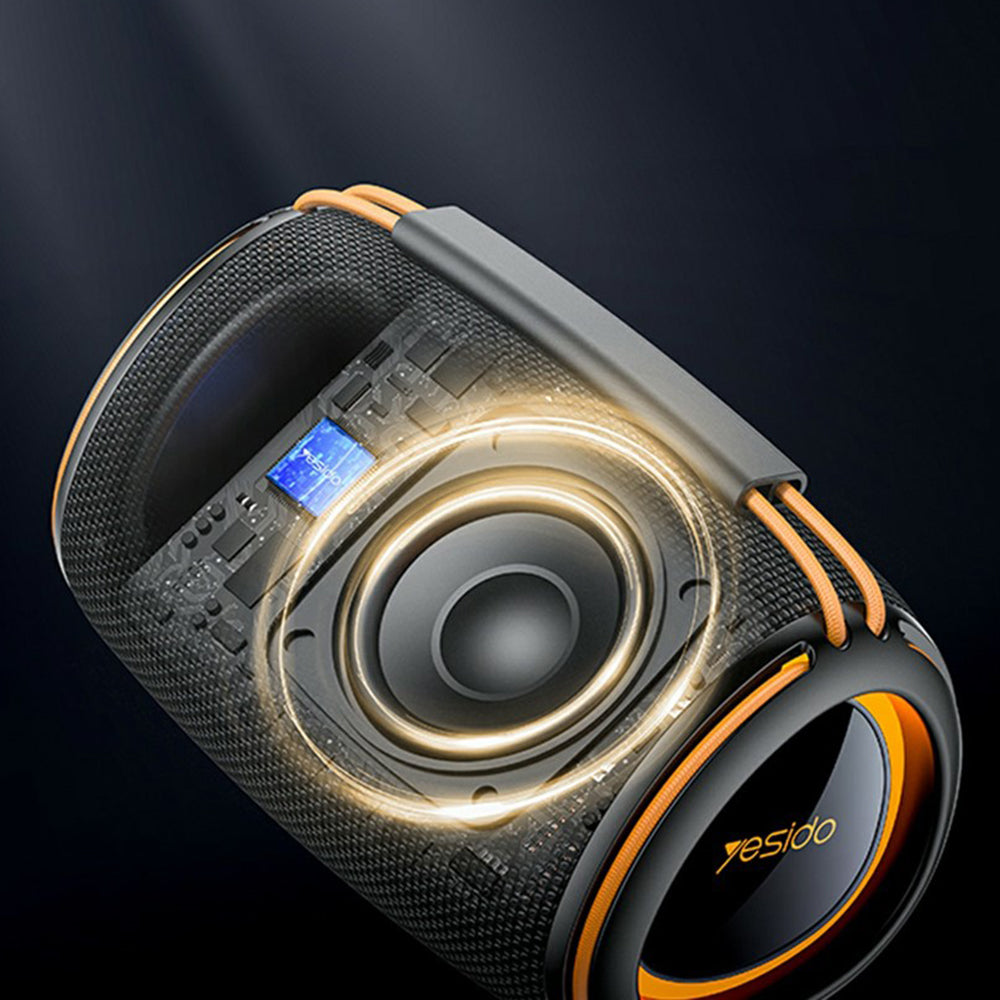 Altavoz Portátil Bluetooth Yesido YSW39, 20W, TWS, RGB, Negro