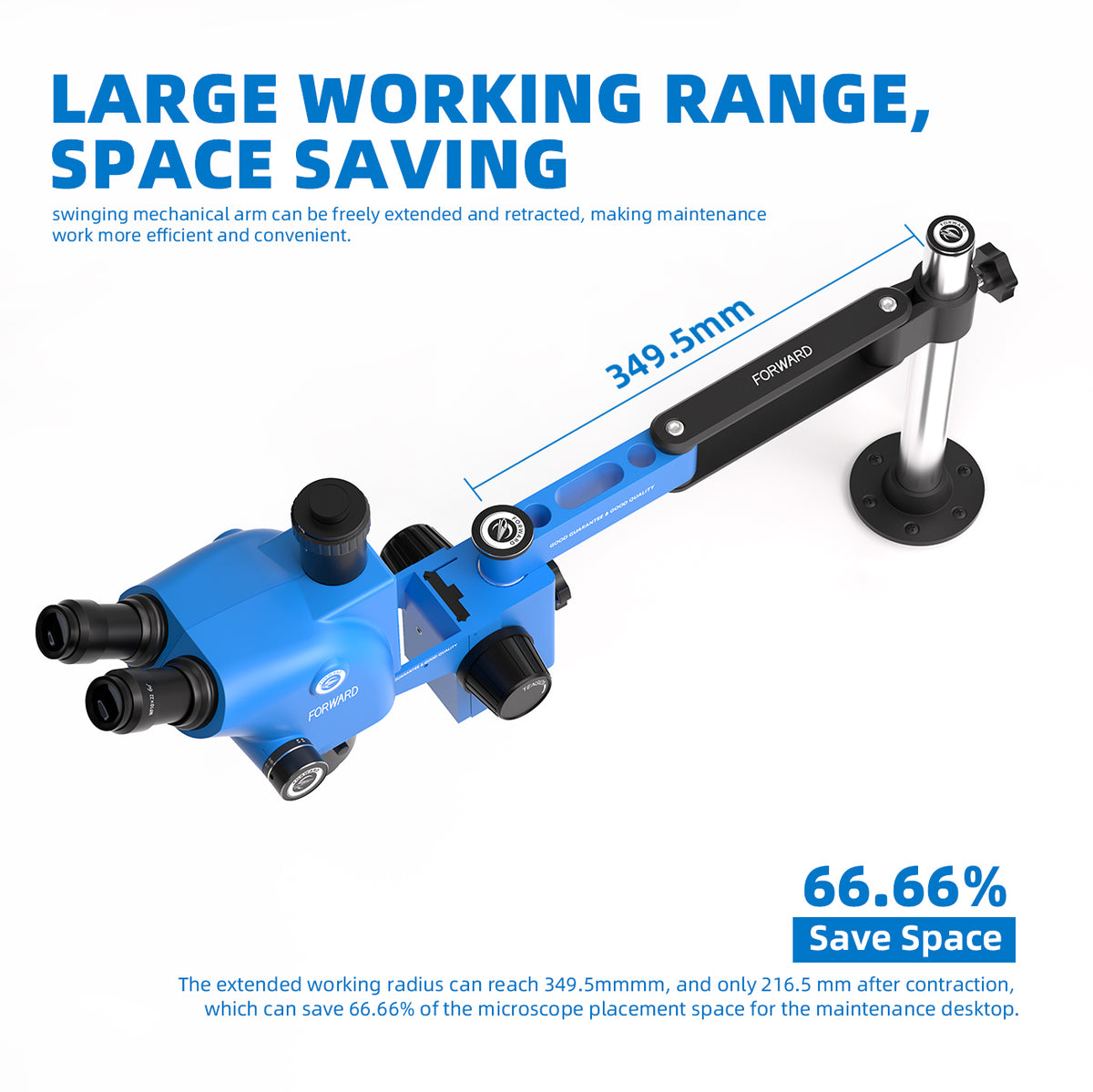 Brazo Ajustable Forward FW-R02 para Microscopio