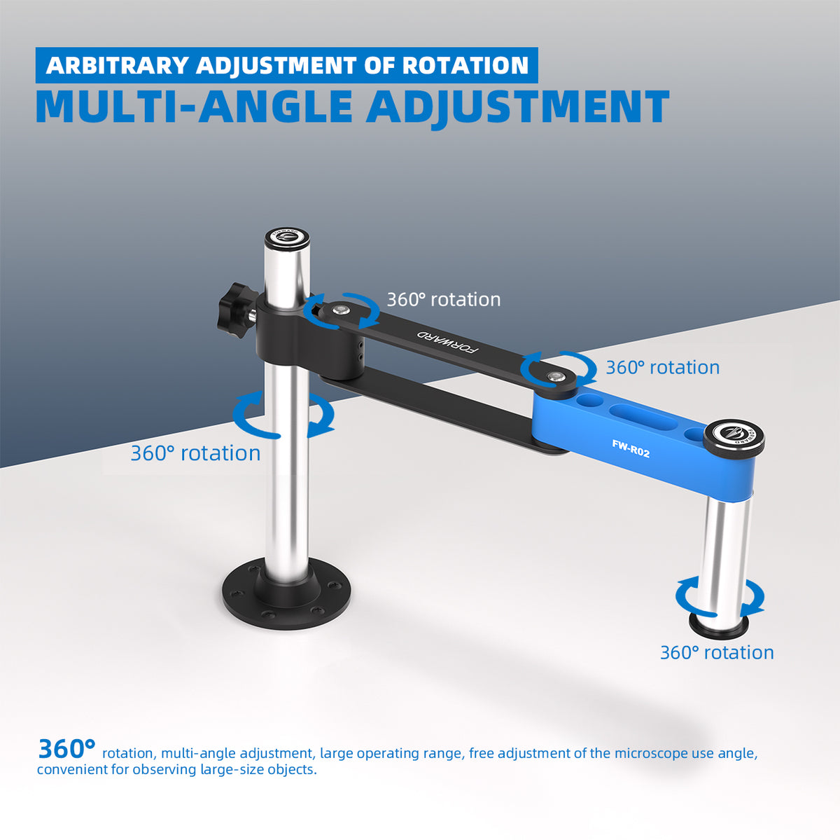 Brazo Ajustable Forward FW-R02 para Microscopio