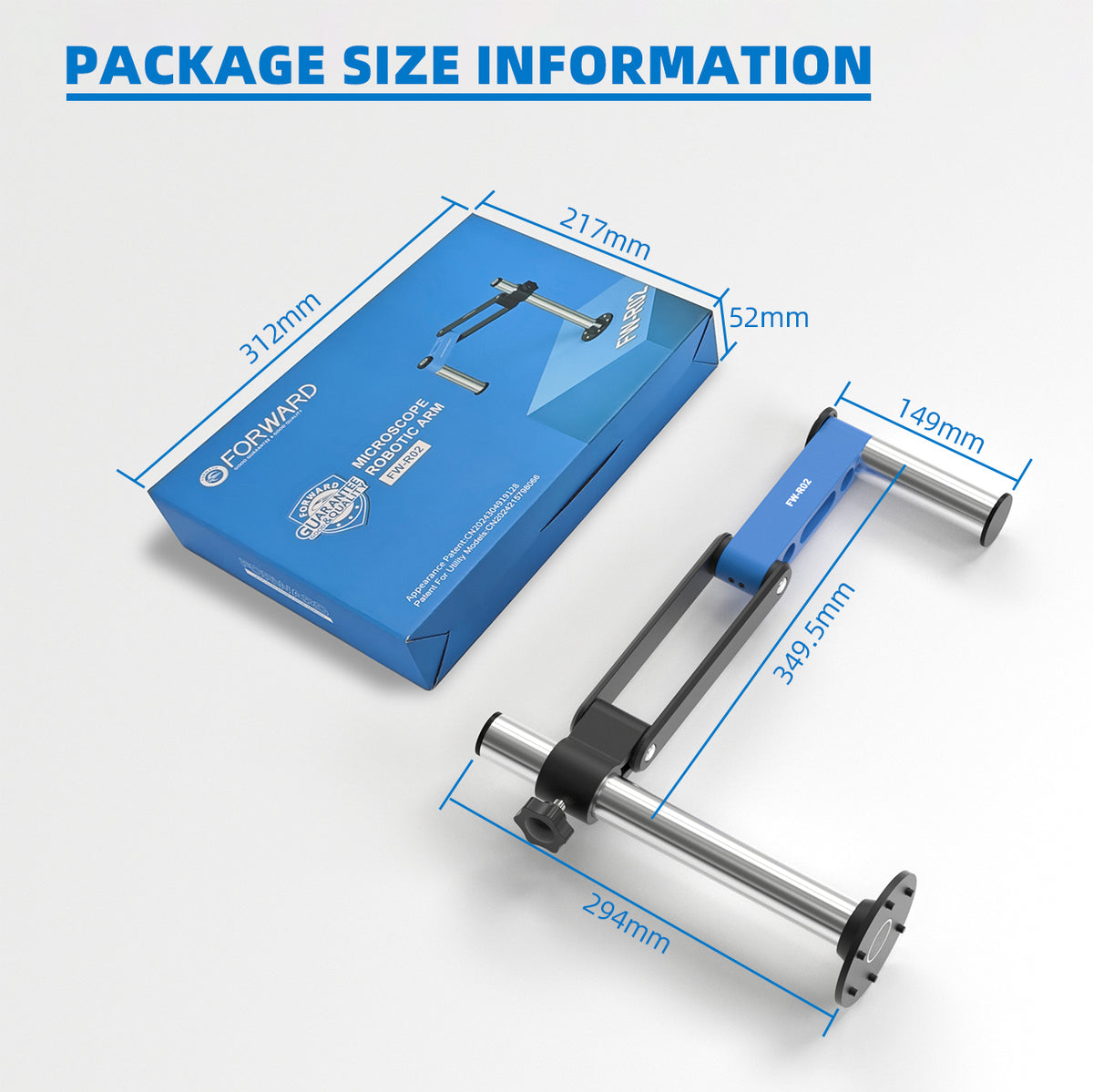 Brazo Ajustable Forward FW-R02 para Microscopio