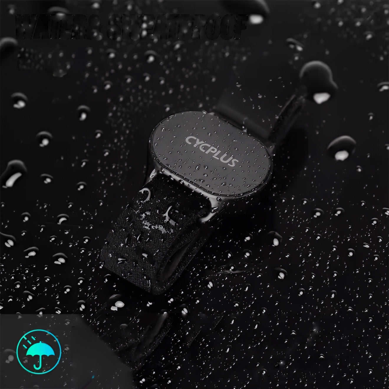 Pulsera de Monitorización de Ritmo Cardíaco Cycplus H1, Negra