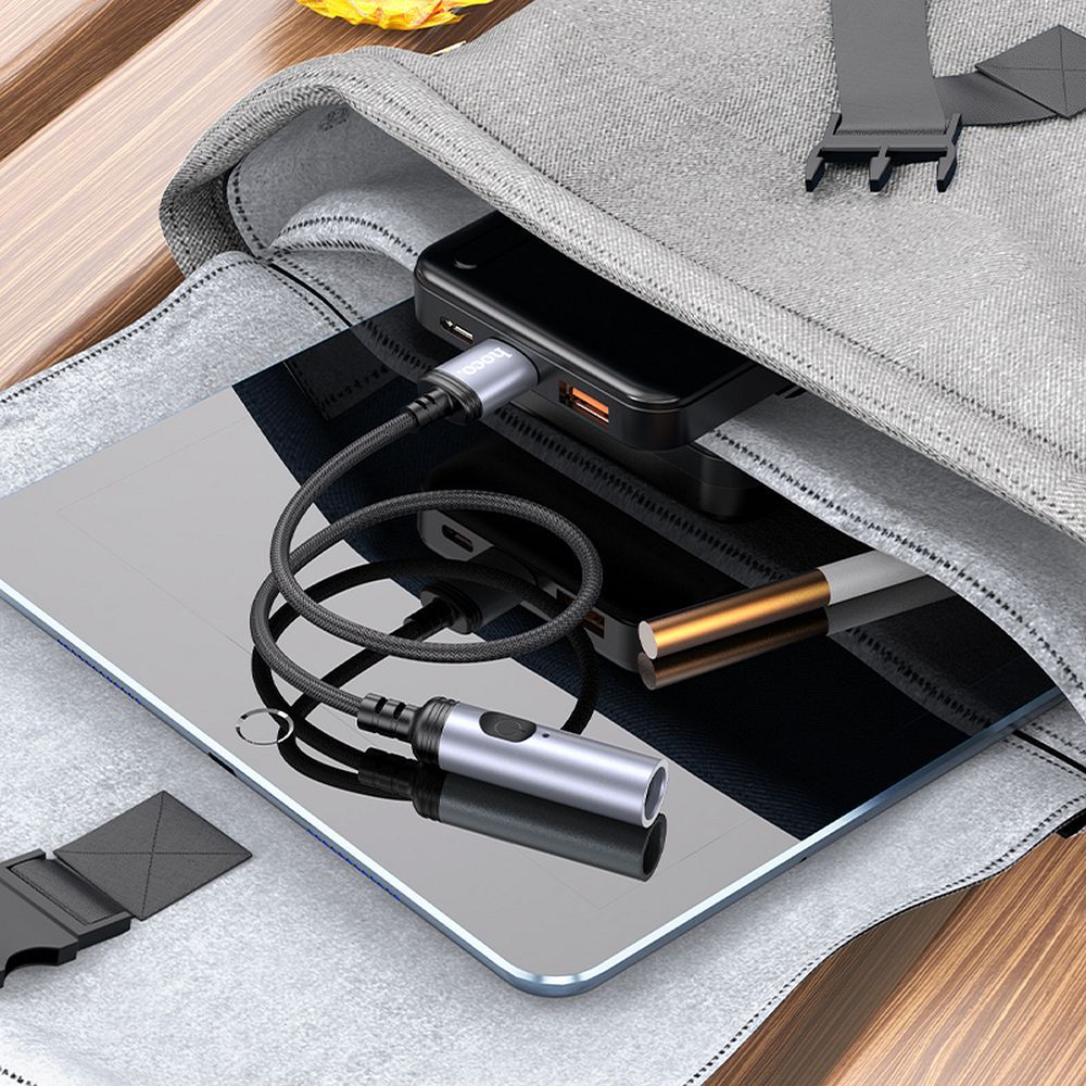 Encendedor Eléctrico HOCO UA30, USB-A, 30cm, Gris