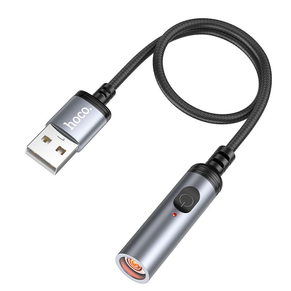 Encendedor Eléctrico HOCO UA30, USB-A, 30cm, Gris