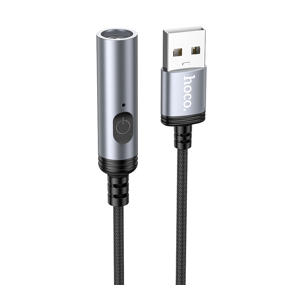 Encendedor Eléctrico HOCO UA30, USB-A, 30cm, Gris