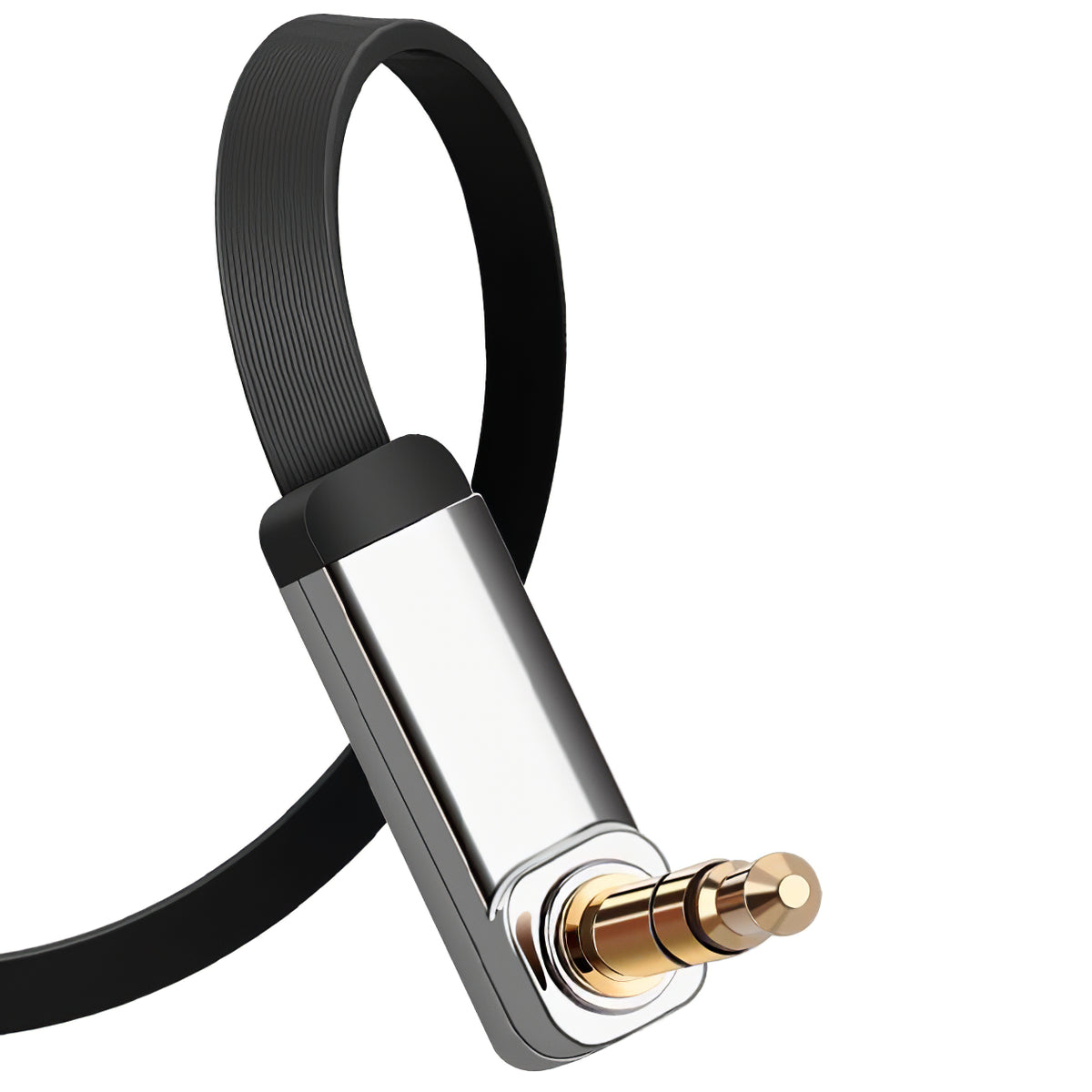 Cable Audio 3.5mm - 3.5mm UGREEN AV112 Angled, 1m, Negro