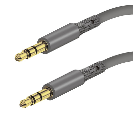 Cable Audio 3.5mm - 3.5mm Techsuit AC3 SoundFlex, 1m, Gris
