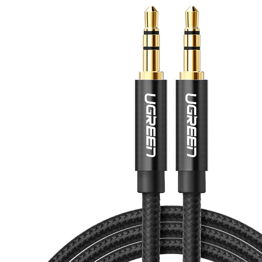 Cable de audio 3.5mm - 3.5mm UGREEN AV112, 2m, Negro