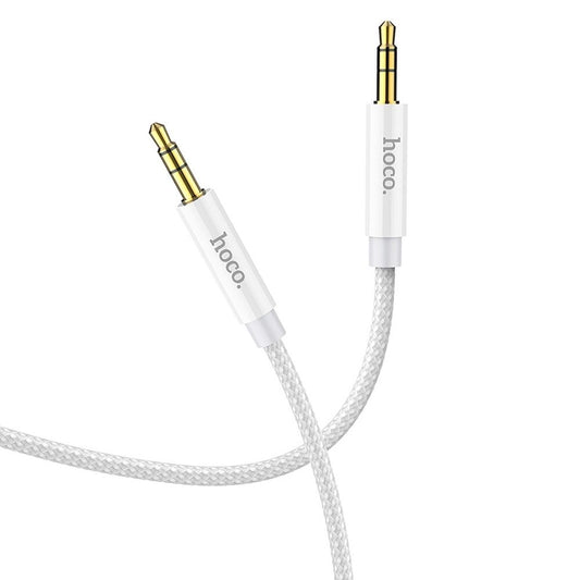 Cable de audio 3,5 mm - 3,5 mm HOCO UPA19, 1 m, plateado