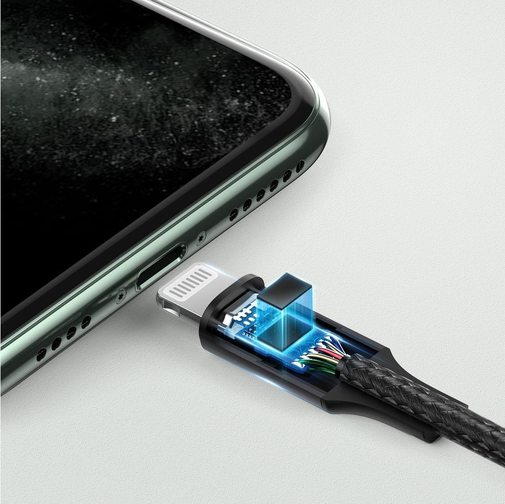 Cable Audio Lightning - 3.5mm UGREEN US315 (70509), 1m, Negro