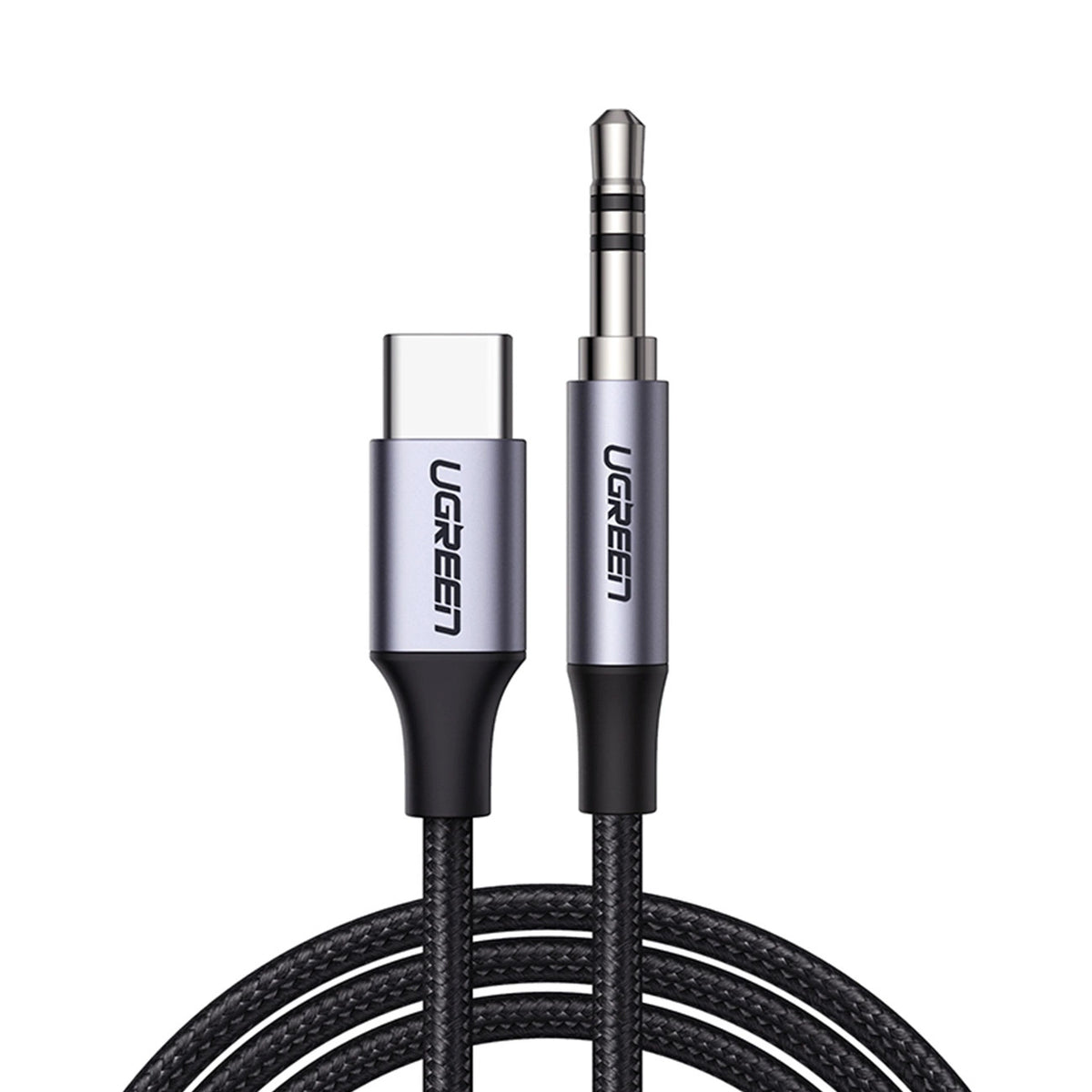 Cable de Audio USB-C - 3.5mm UGREEN AV143, 1m, Gris