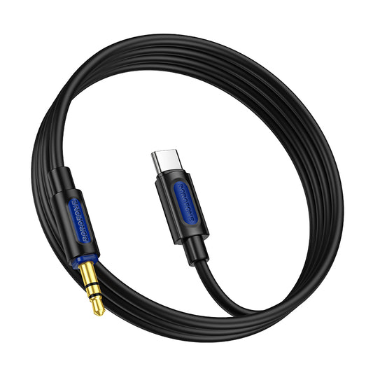 Cable de audio USB-C - 3,5 mm BL20, 1 m, negro