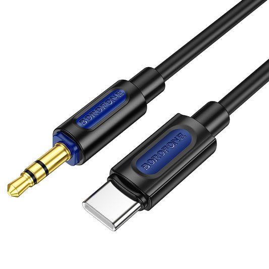 Cable de audio USB-C - 3,5 mm BL20, 1 m, negro