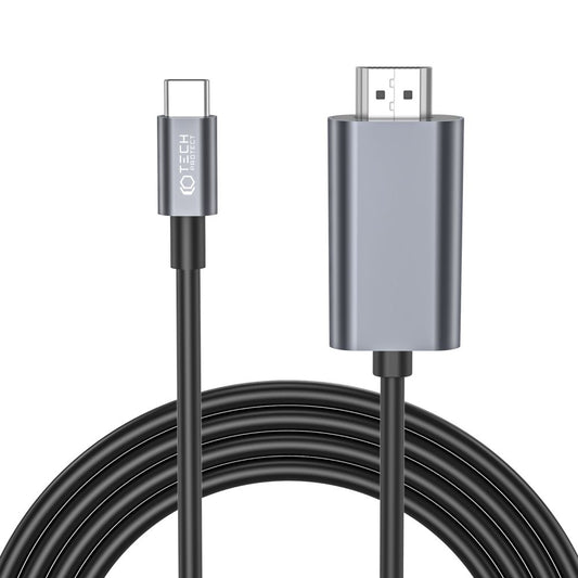 Cable de audio y vídeo USB-C - HDMI Tech-Protect Ultraboost, 2 m, negro