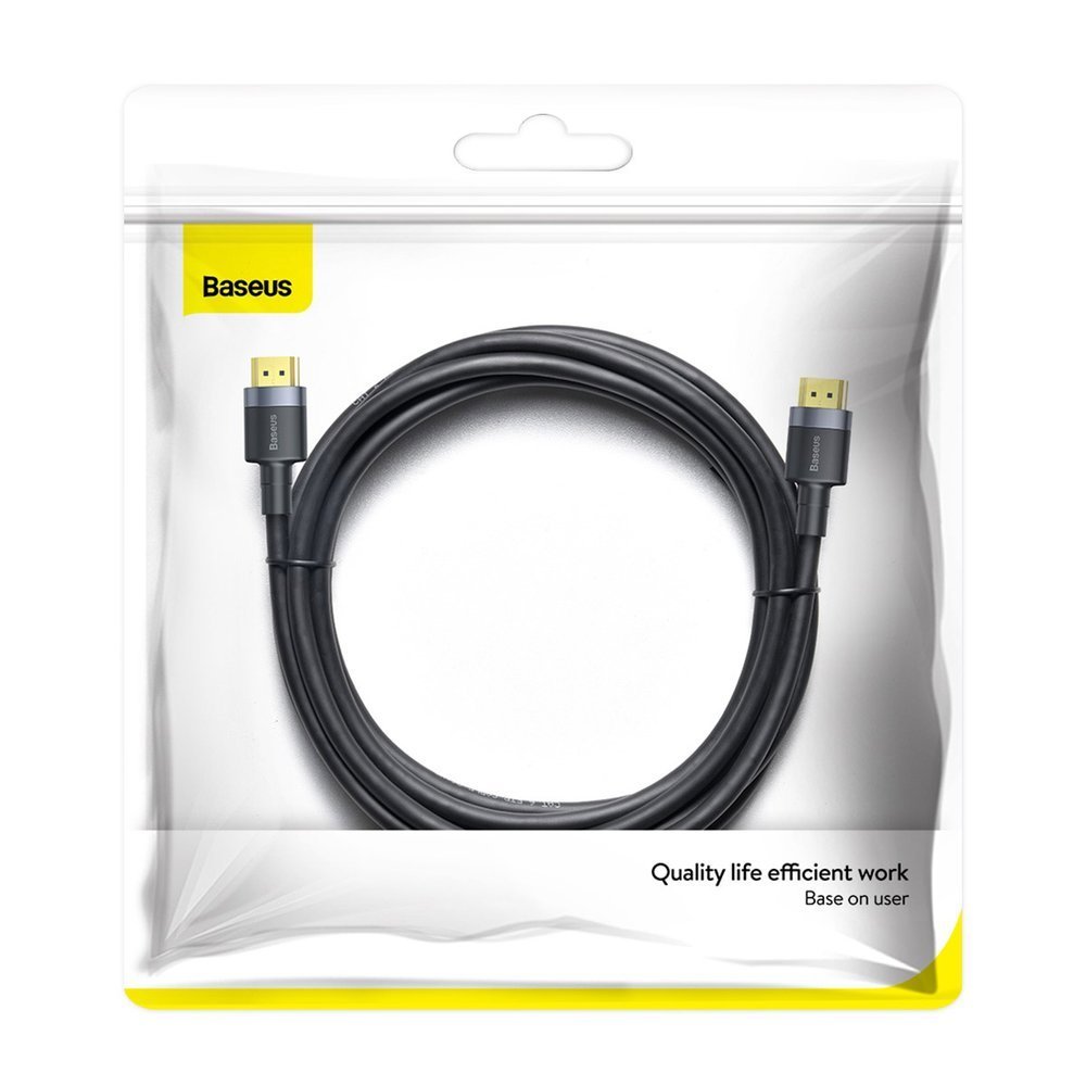 Cable de Video Baseus Cafule, HDMI - HDMI, 4K, 3m, Negro CADKLF-G01