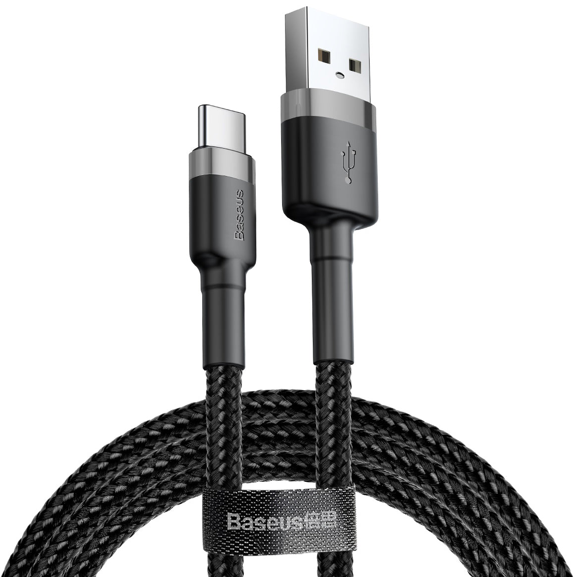 Cable de Datos y Carga USB-A - USB-C Baseus Cafule, 60W, 1m, Gris CATKLF-BG1