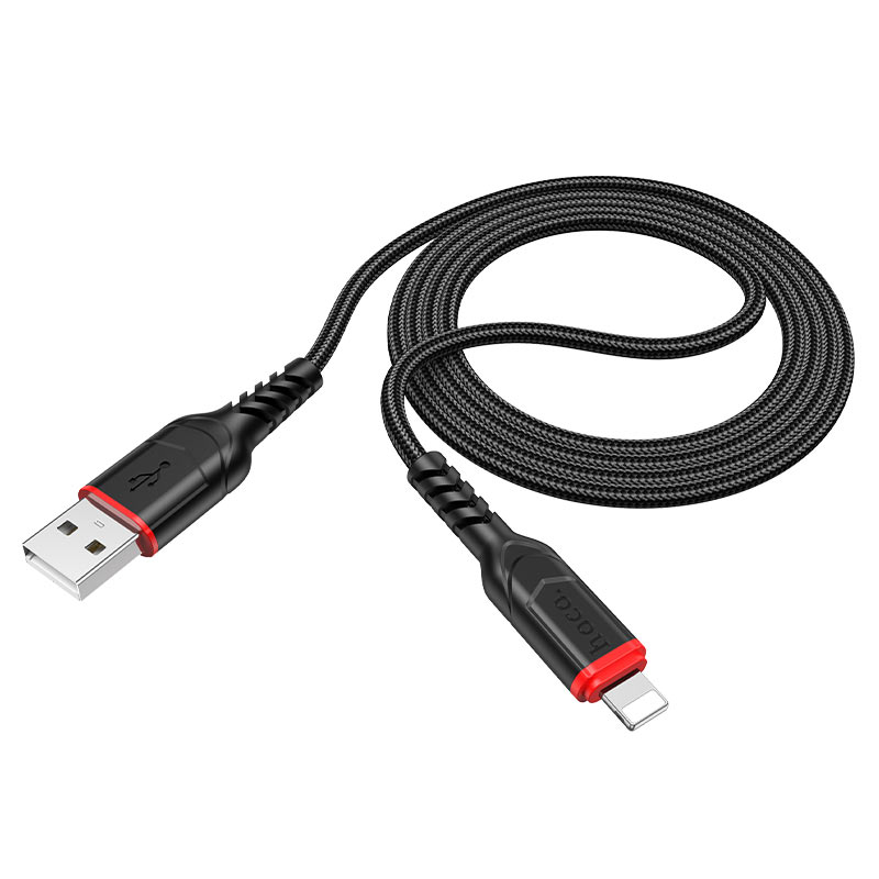 Cable de Datos y Carga USB-A - Lightning HOCO X59 Victory, 18W, 1m, Negro