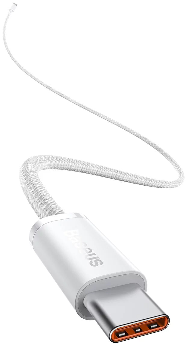 Cable de carga y datos USB-C - USB-C Baseus Dynamic Series, 100 W, 1 m, blanco CALD000202