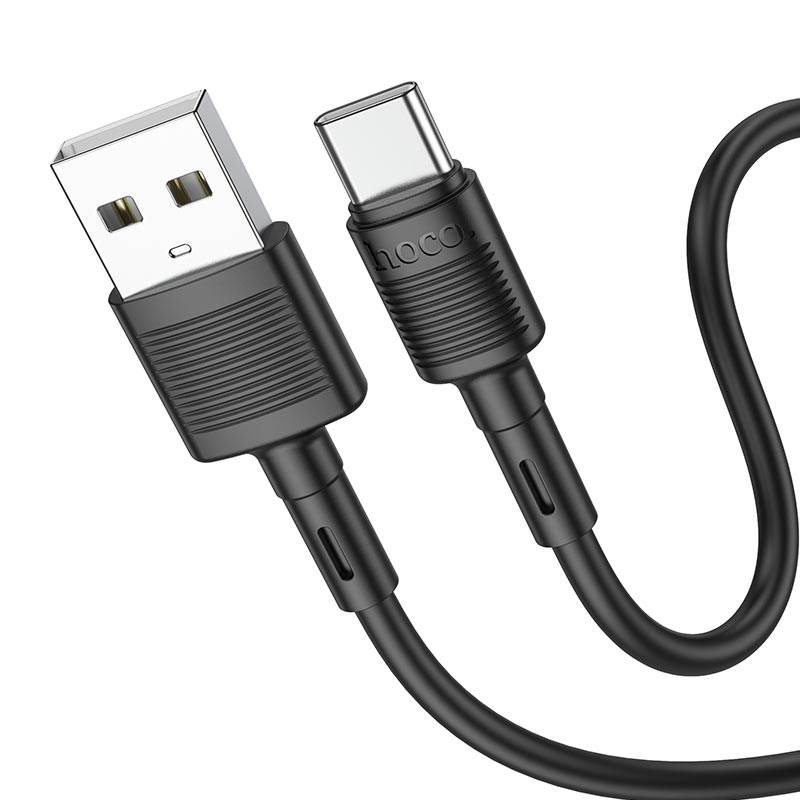 Cable de Datos y Carga USB-A - USB-C HOCO X83 Victory, 20W, 1m, Negro
