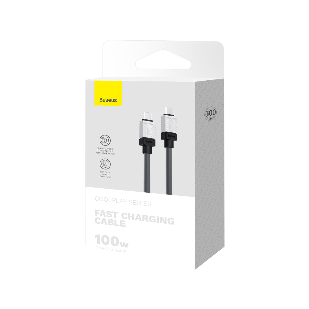 Cable de Datos y Carga USB-C - USB-C Baseus CoolPlay, 100W, 1m, Negro CAKW000201