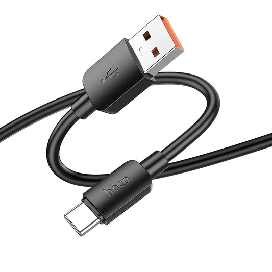 Cable de datos y carga USB-A - USB-C HOCO X96, 100W, 1m, Negro