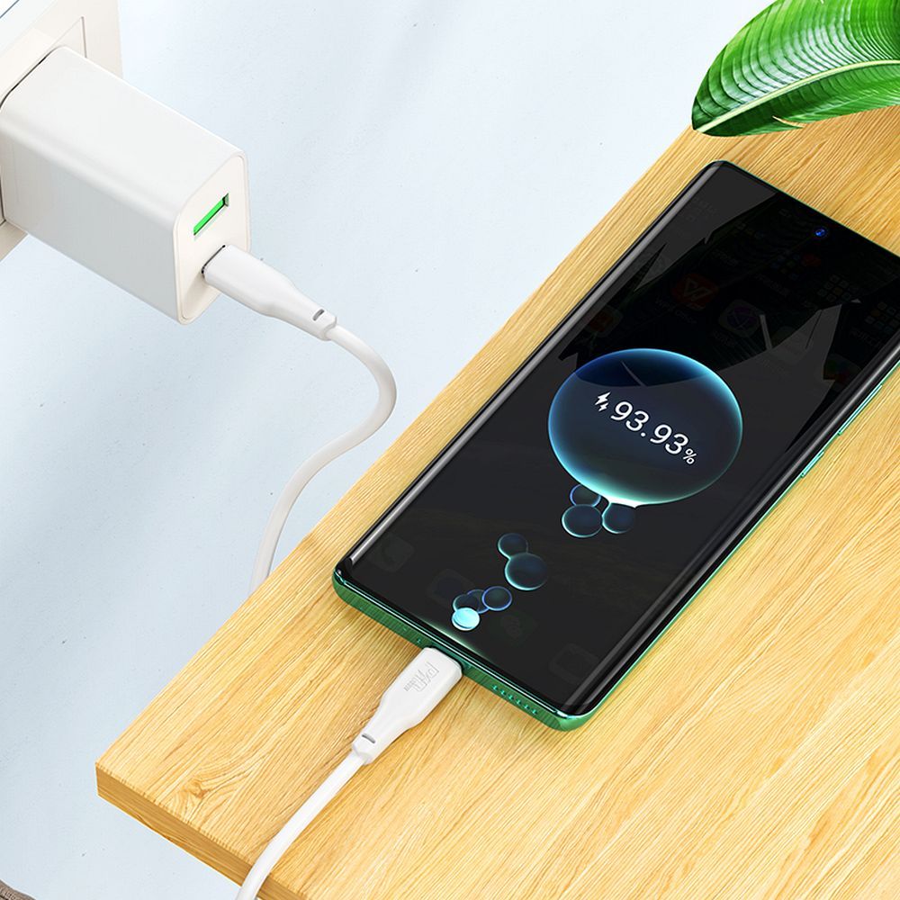 Cable de carga y datos USB-C - USB-C HOCO X93, 100W, 1m, Blanco