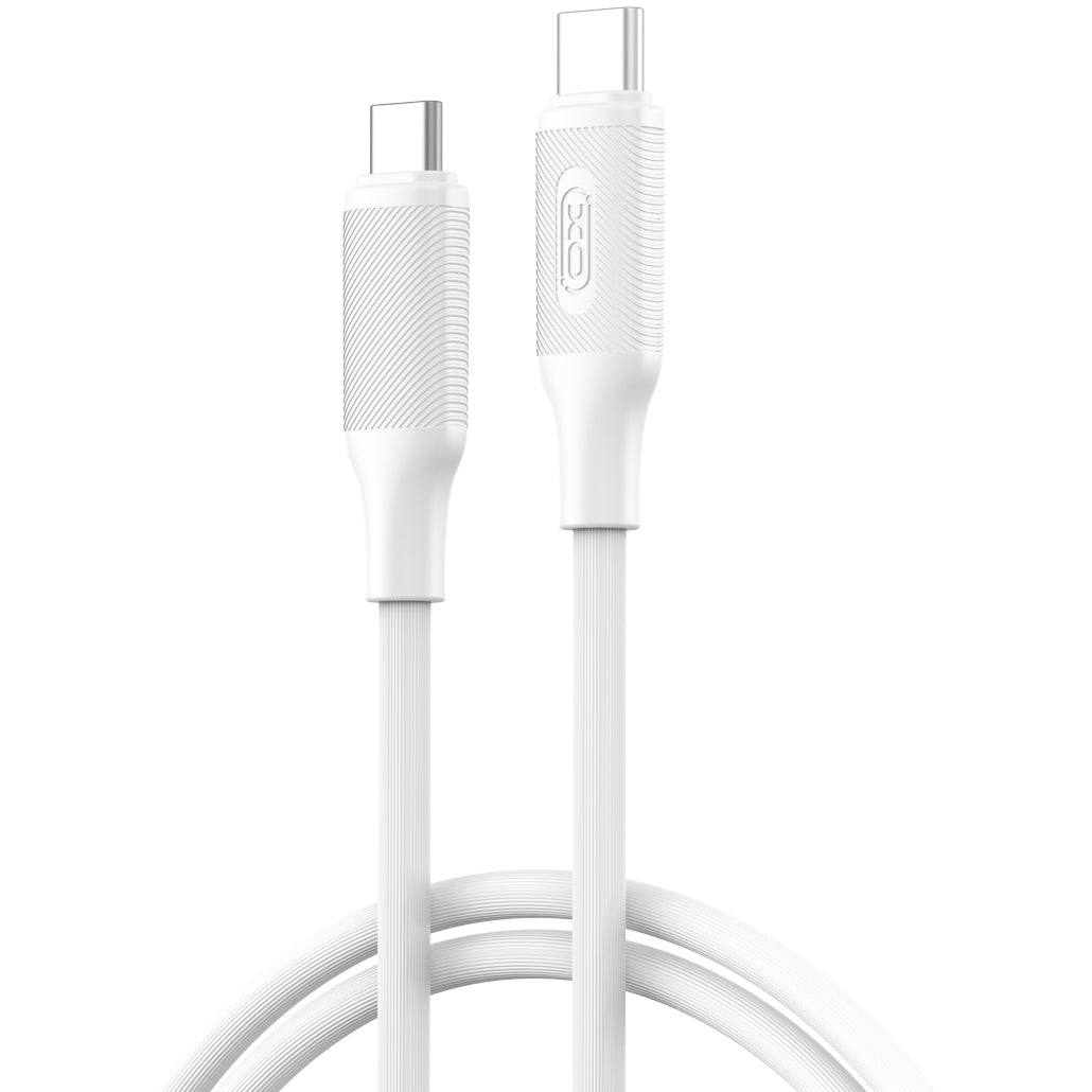 Cable de Datos y Carga USB-C - USB-C XO Design NB-Q265B, 60W, 1m, Blanco