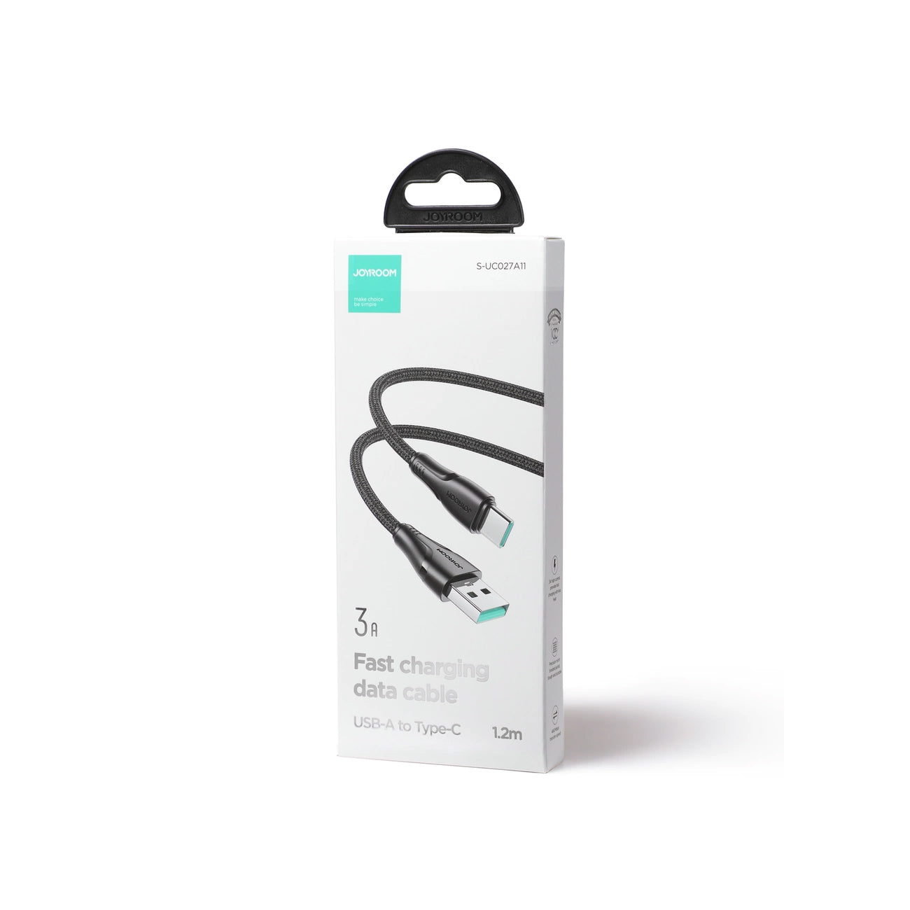 Cable de Datos y Carga USB-A - USB-C Joyroom S-A11, 18W, 1.2m, Negro