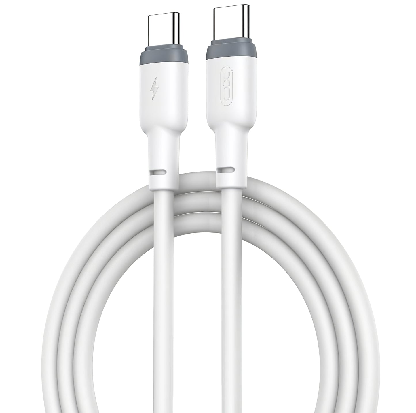 Cable de carga y datos USB-C - USB-C XO Design NB208B, 60W, 1m, Blanco