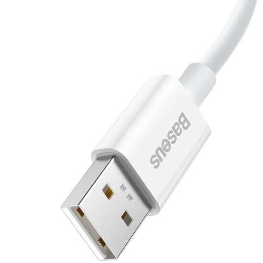 Cable de datos y carga USB-A - USB-C Baseus Superior Series, 65W, 1m, Blanco CAYS000902