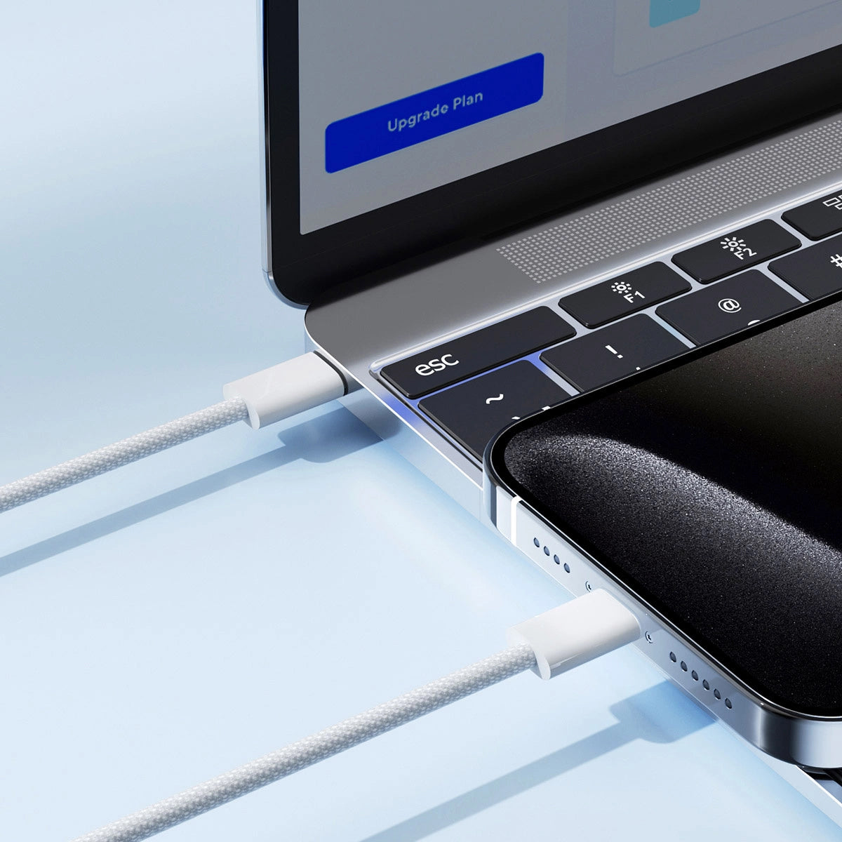Cable de carga y datos USB-C - USB-C Joyroom S-A45, 60W, 1m, Blanco