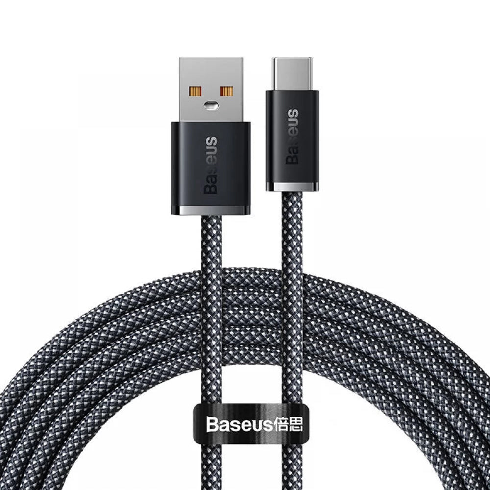 Cable de Datos y Carga USB-A a USB-C Baseus Serie Dinámica, 100W, 2m, Gris CALD000716