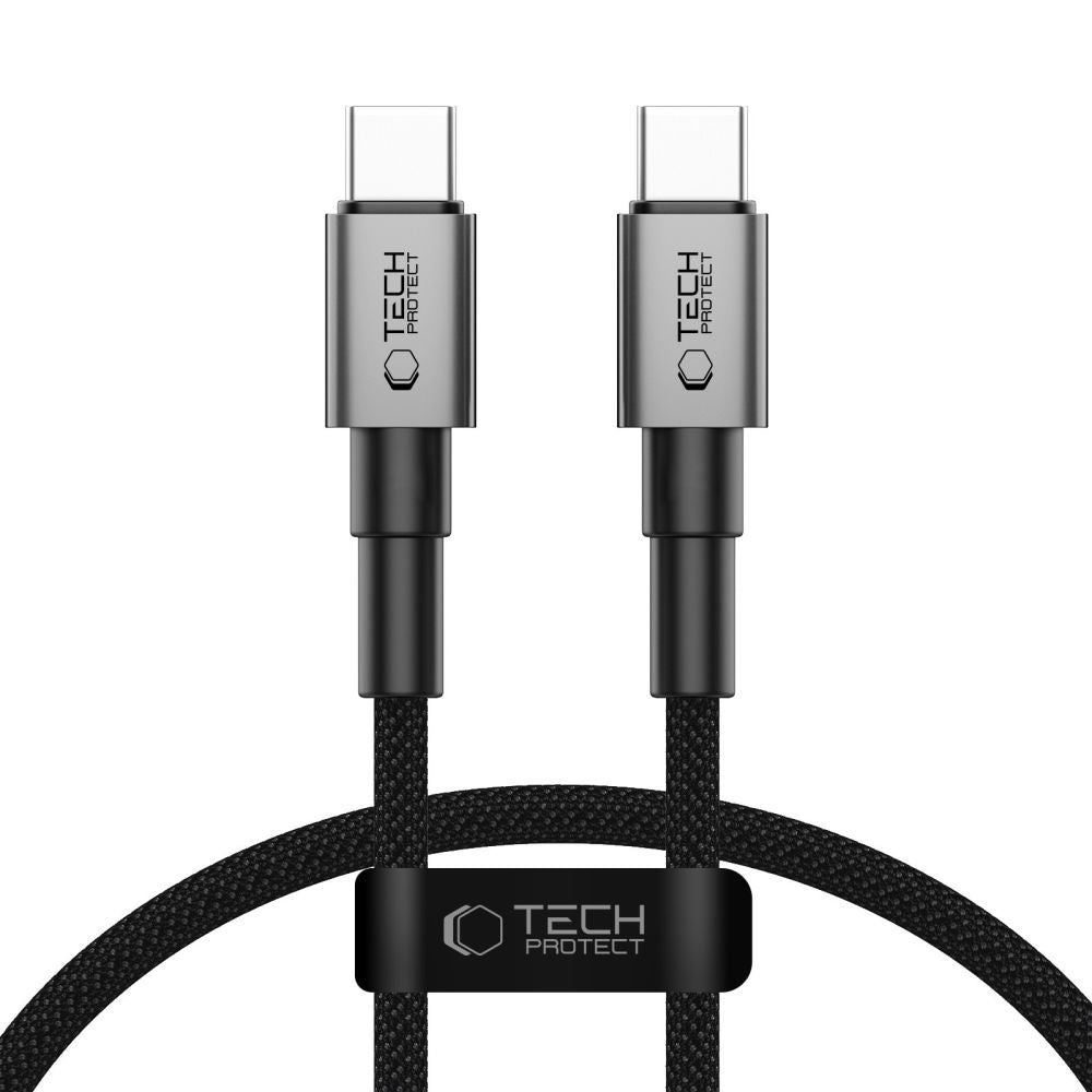 Cable de Datos y Carga USB-C - USB-C Tech-Protect Ultraboost DNA, 60W, 0.5m, Gris