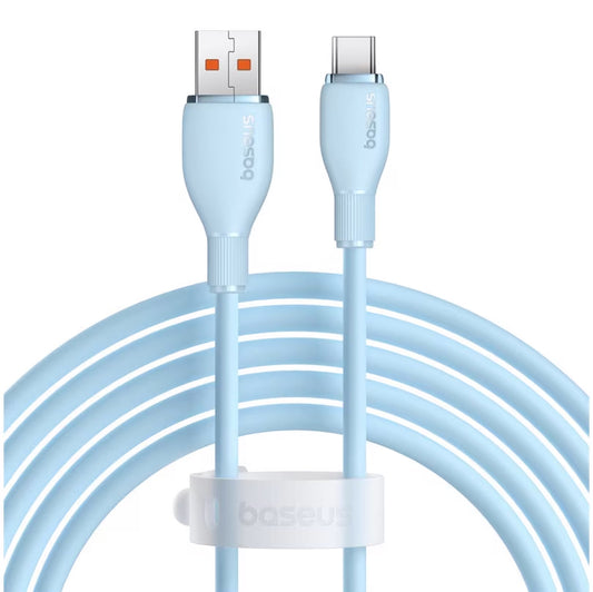 Cable de Datos y Carga USB-A - USB-C Baseus Pudding, 100W, 2m, Azul P10355703311-01