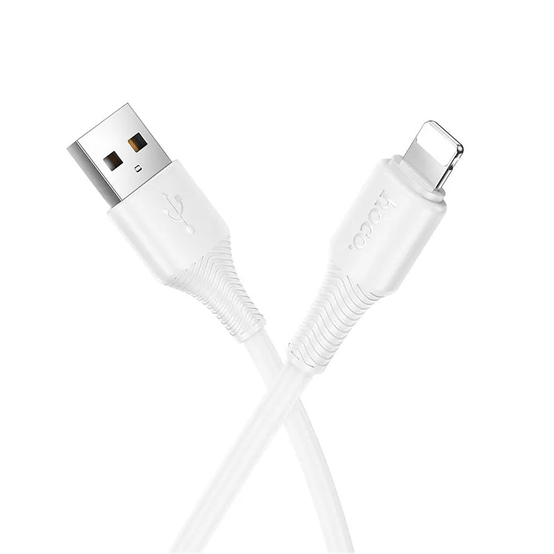 Cable de Datos y Carga USB-C - Lightning HOCO X120, 20W, 1m, Blanco