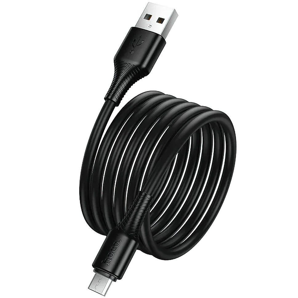 Cable de Datos y Carga USB-A - microUSB HOCO X120, 18W, 1m, Negro