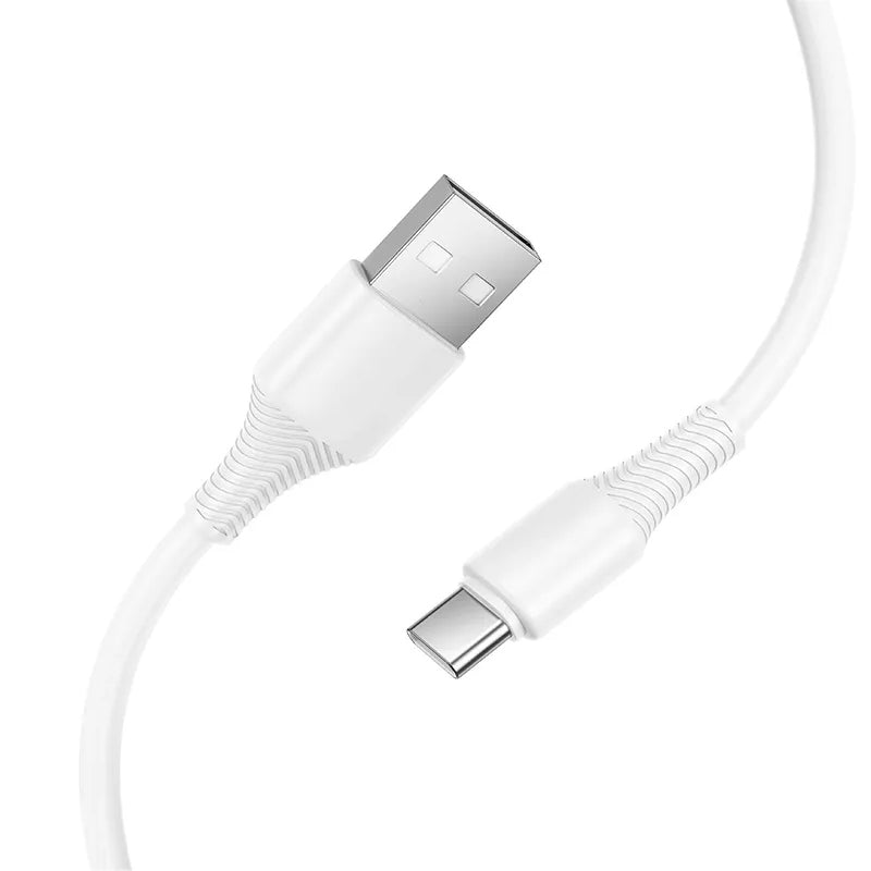 Cable de Datos y Carga USB-A - USB-C HOCO X120, 60W, 1m, Blanco