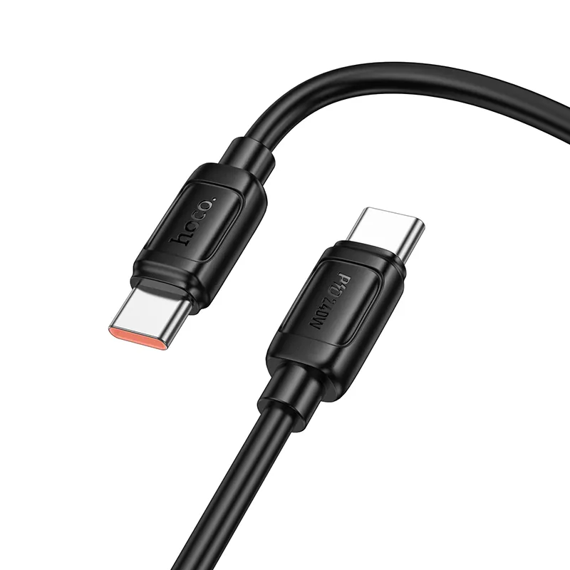 Cable de Datos y Carga USB-C - USB-C HOCO X115, 240W, 1m, Negro