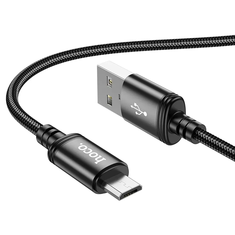 Cable de Datos y Carga USB-A - microUSB HOCO X89, 18W, 1m, Negro