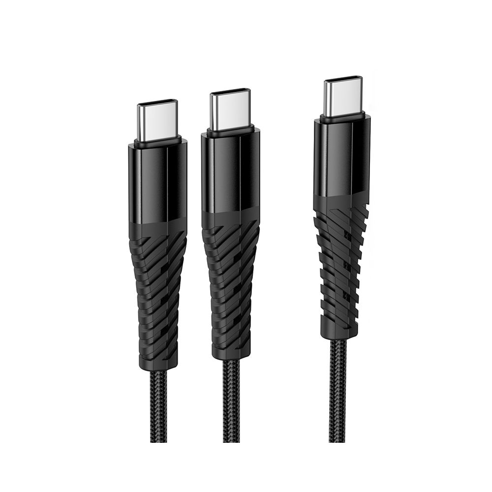 Cable de Carga USB-C - 2 x USB-C HOCO X123, 10W, 1m, Negro