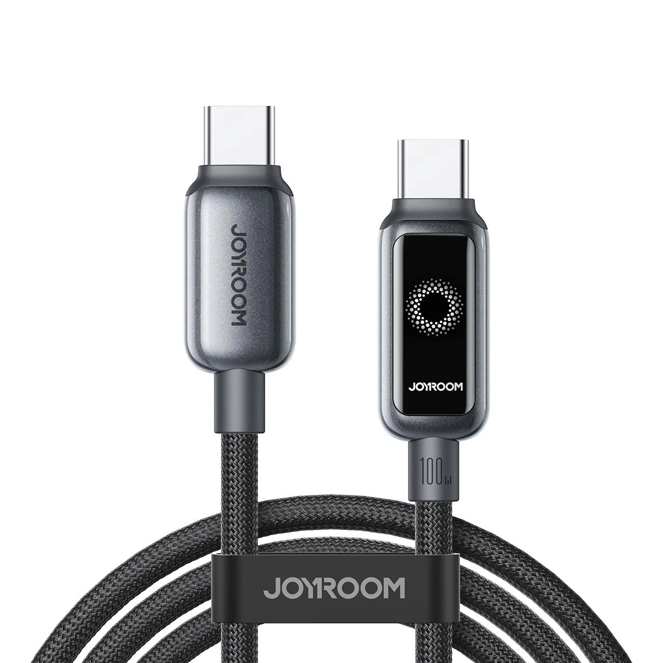 USB-C Data and Charging Cable - USB-C Joyroom S-A55 StarFlight Display, 100W, 1.2m, Black
