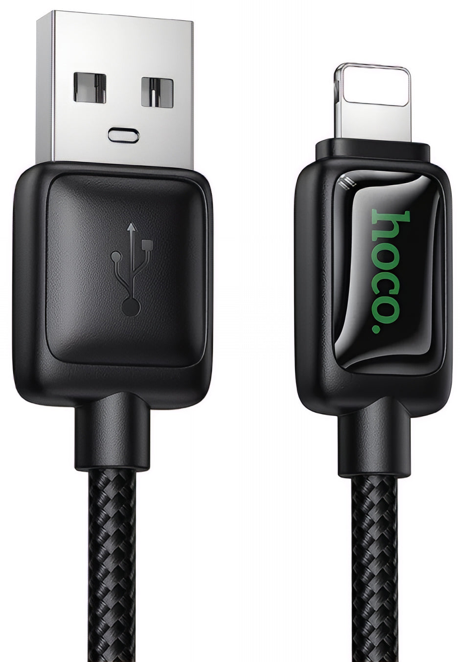 Cable de Datos y Carga USB-A - Lightning HOCO U146, 12W, 1.2m, Negro