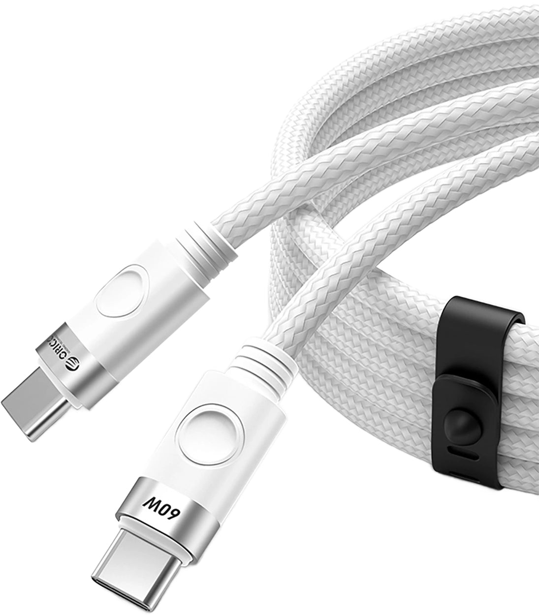 Cable de Datos y Carga USB-C - USB-C Orico CDX, 60W, 1m, Blanco