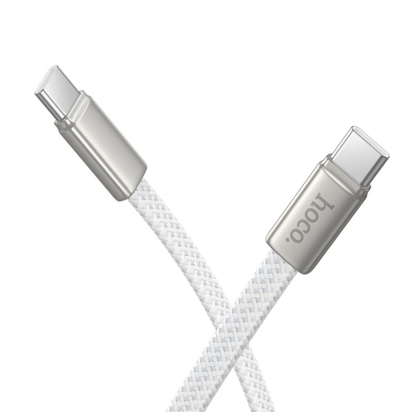 Cable de Datos y Carga USB-C - USB-C HOCO X125, 60W, 1m, Blanco