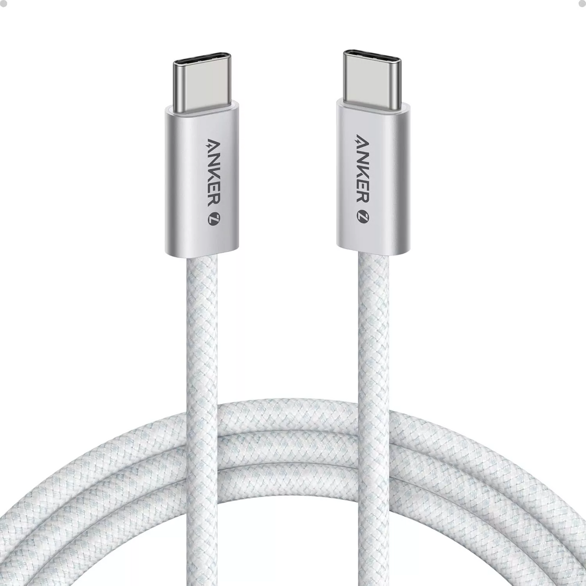 Cable de Datos y Carga USB-C - USB-C Anker Zolo, 240W, 1.8m, Blanco A8060H22