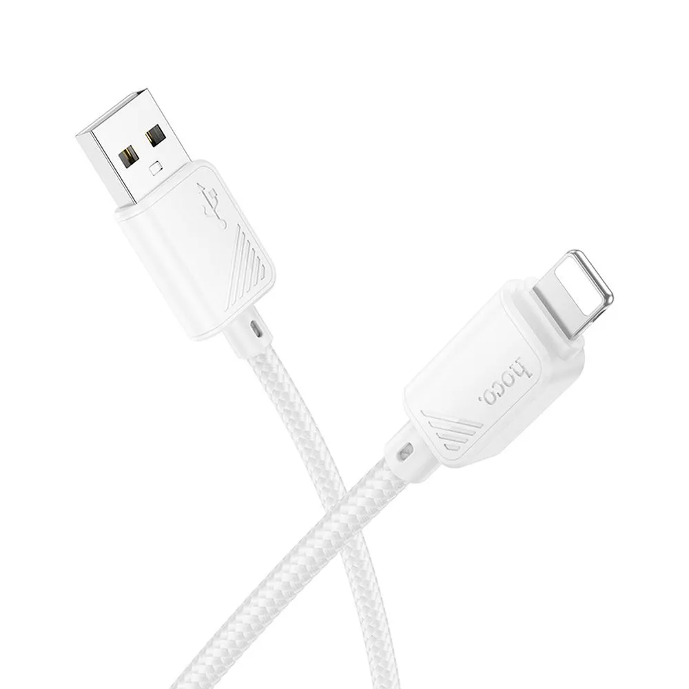 Cable de Datos y Carga USB-A - Lightning HOCO X113, 18W, 1m, Blanco