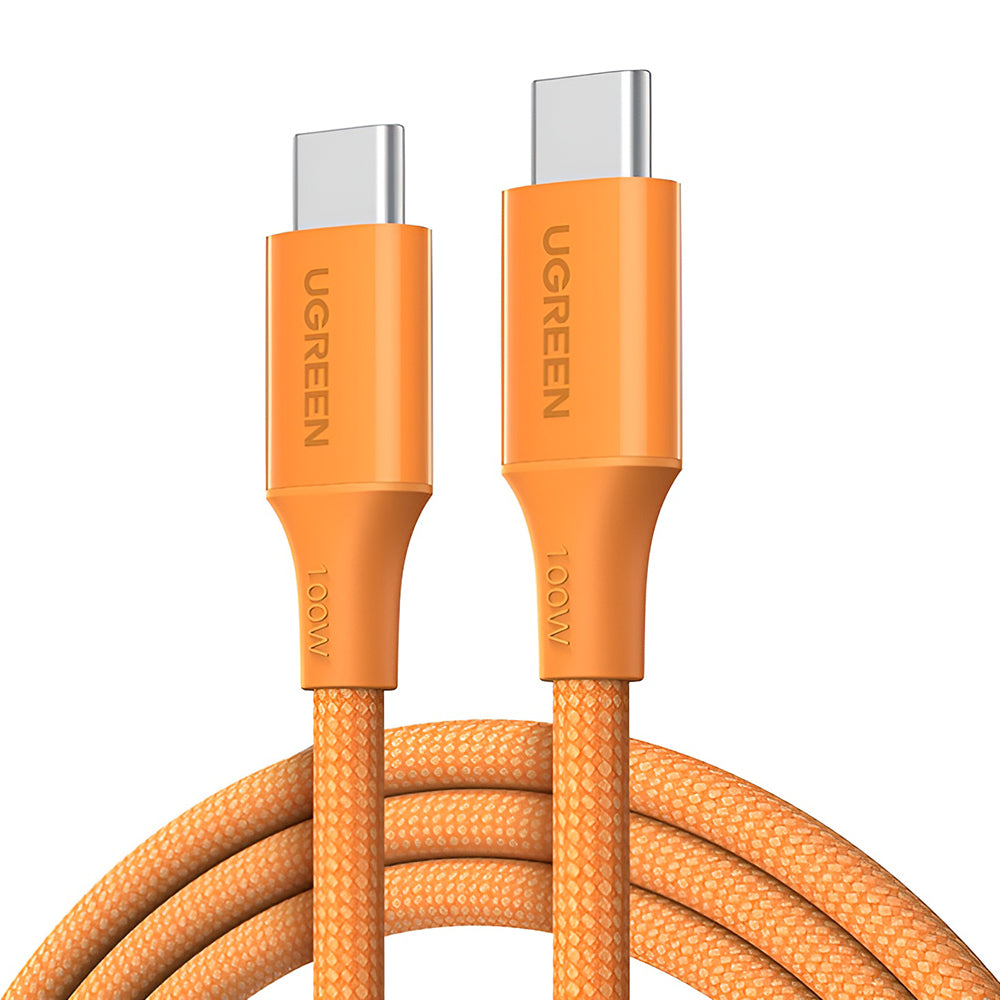Cable de Datos y Carga USB-C - USB-C UGREEN L502, 100W, 1m, Naranja