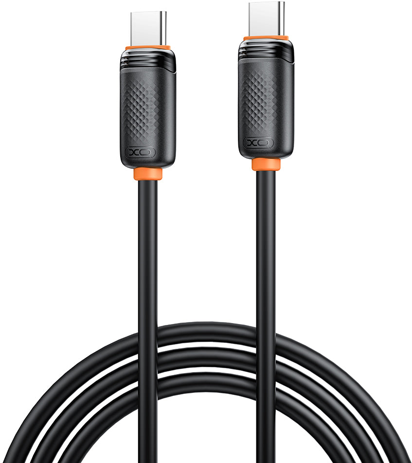 Cable de Datos y Carga USB-C - USB-C XO Design NB-Q302B, 60W, 1m, Negro