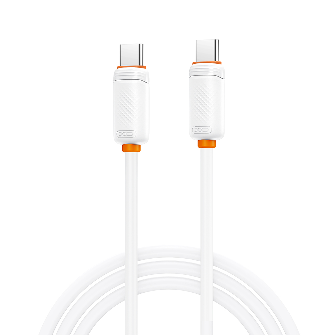 Cable de Datos y Carga USB-C - USB-C XO Design NB-Q298, 240W, 1m, Blanco